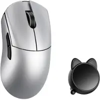 WLMouse HUAN Stainless Magnesium Alloy / Wireless 8K - Gaming Mus - Optisk - 5 knapper - Sølv