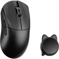 WLMouse HUAN Stainless Magnesium Alloy / Wireless 8K - Gaming Mus - Optisk - 5 knapper - Sort