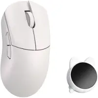 WLMouse HUAN Stainless Magnesium Alloy / Wireless 8K - Gaming Mus - Optisk - 5 knapper - Hvid