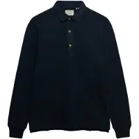 Superdry Superdrytil mænd. M6010958A Polo Classic Rugby marineblå (S), Casual, Bomuld, Klassisk, Lange ærmer