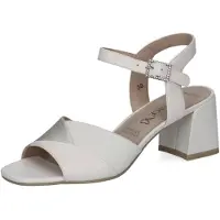 Caprice Heeled sandal, yellow, made of Leather with Trapeze heel, Size 38