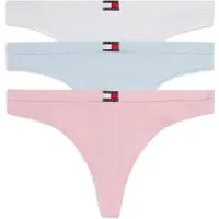 Tommy Hilfiger Underwear String 'Heritage' navy / himmelblå / lys pink / offwhite