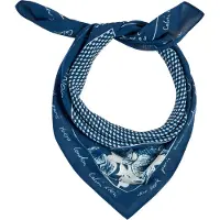 Calvin Klein Tørklæde 'Graphic Print Lightweight' safir / hvid