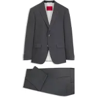 HUGO Slim fit jakkesæt i to dele i twill med performance-stræk