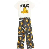 Cool Club Nattøj 'GARFIELD' lysebeige / mørkegrå / orange