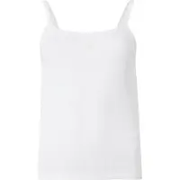 Calvin Klein Jeans Overdel 'Monogram Patch Cami' hvid
