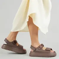 Brave Soul Dame sandaler med ankelrem og kraftig sål Mocha