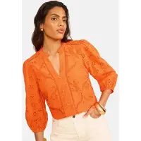 Love & roses Bluse mørkeorange