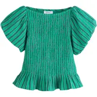 Next Bluse smaragd / mørkegrøn / pink