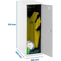 Simonlocker Montadas Dism.single Mini Skab 915x300x500 Mm