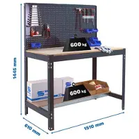 Simonwork (bancos De Trabajo) Bt2 Metalhylde 1445x1510x610 Mm