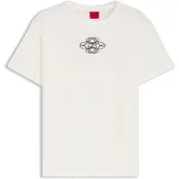 HUGO T-shirt i bomuld med broderet logo