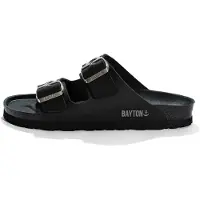 Bayton Pantoletter 'JANNY' grå / sort