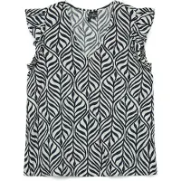 Vero Moda Bluse 'VMJosie' lysebeige / sort