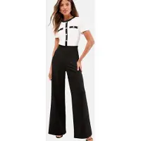 Lipsy Jumpsuit sort / hvid