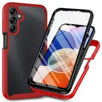 Mtp Products Samsung Galaxy A17 360 Beskyttelse Cover - Rød / Klar