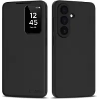 Tech-Protect Samsung Galaxy A57 Smart Clear View Flip etui med kortplads - Sort