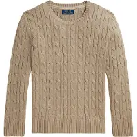 Ralph Lauren Bluse - Strik - Tan Heather - - 18-20 år - Bluse