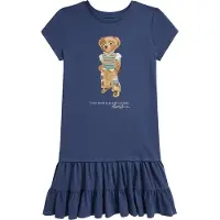 Ralph Lauren Kjole - Old Royal m. Print - - 8-10 år (128-140) - Kjole