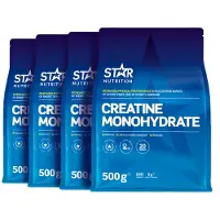 Star Nutrition 4 x Kreatin Monohydrat 500 g