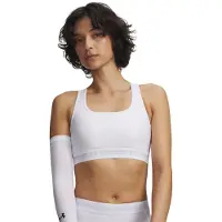 Under Armour UA Crossback Mid Bra, White/Halo Gray