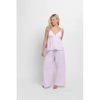 Dorina Pyjamasbukser lys pink / hvid