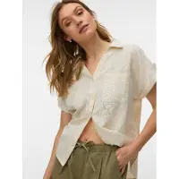 Vero Moda Bluse 'VMThilde' lysegrå