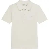 Calvin Klein Jeans Shirts 'Logo Embroidery' naturhvid