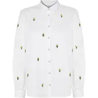 TATUUM Bluse 'Edina' gul / gylden gul / sort / hvid