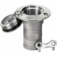 PLASTIMO 48707 Rustfrit Stål Vandpåfyldningsprop 38 Mm