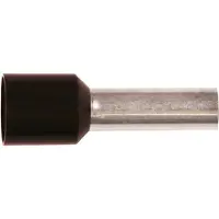 Elpress Isoleret terminalrør A6-18ET 6mm2 L18 Sort - (100 stk.)