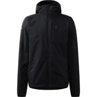 Haglöfs - Vandretøj - L.I.M Mimic Barrier Hood M True Black til UnisexSoftshell - Størrelse S - Sort