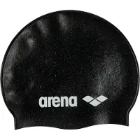 Arena Classic Unisex genanvendt silikone sv?mmeh?tte til kvinder og m?nd Intensiv tr?ning og racing komfortabelt langt h?r sv?mmende hat sort/mul