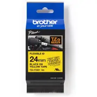 Brother Tape sort/gul tze fx651 24 mm fleksibel