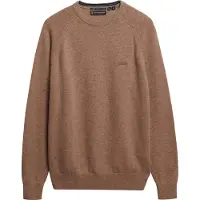 Superdry Superdrytil mænd. M6110689A Brun sweater i uldblanding (XL), Casual, Bomuld