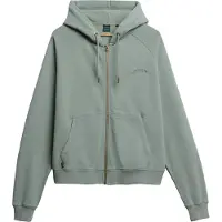 Superdry Superdrytil kvinder. W2012287A Hættetrøje med lynlås og Essential Logo Raglan-mønster, grøn (M), Casual, Bomuld