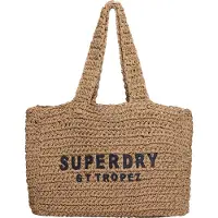 Superdry Superdrytil kvinder. W9110401A City-taske i brun raffia (OSFA), Casual, Papir