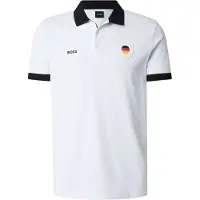 BOSS Polstret poloshirt med detaljer med landeflag