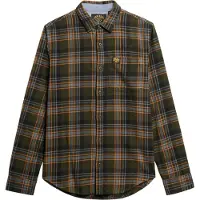 Superdry Superdrytil mænd. M4010727A Grøn skovhugger-skjorte (S), Casual, Bomuld, Lange ærmer