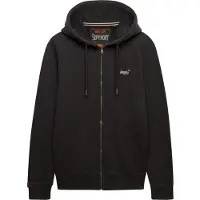 Superdry Superdrytil mænd. M2014128A Essential Logo Zip sweatshirt mørkegrå (XXL), Casual, Bomuld