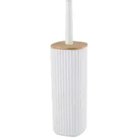 Wenko Rotello, Toiletbørste & holder, Hvid, Bamboo, Plast, 360 mm, 10 cm, 7,5 cm