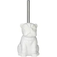 Wenko 24148100, Toiletbørste & holder, Krom, Hvid, Keramisk, 120 mm, 155 mm, 195 mm
