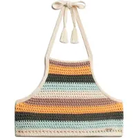 Superdry Crop Halter Crochet Ærmeløs Top
