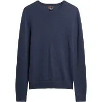 Superdry Superdrytil mænd. M6110564A Essential navy trøje med rund hals (XXL), Casual, Nylon, Blå