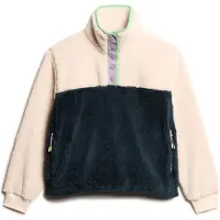 Superdry Superdrytil kvinder. W2012349A Supersoft Mash Up fleece hvid (L), Casual, Polyester