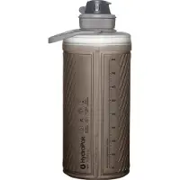 Hydrapak Flux - Sammenfoldelig backpacking Vandflaske (1 liter) - BPA -gratis ultra Light Spill -Proof Twist Cap - Mammoth Gray