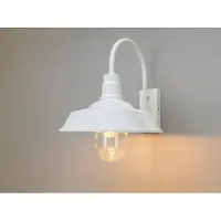 Konstsmide Trapani Væglampe Hvid E27 Gløde Klart glas