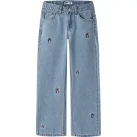 Name it Jeans 'NKF STITCH'' blue denim / grå / lysviolet / lyserød