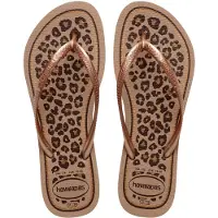 Havaianas - Sandaler og klipklapper dame - Slim Animals Rose Gold/Rose Gold til Unisex - Størrelse 39 - 40 - Lyserød