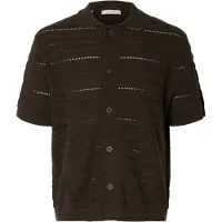 Selected Cardigan 'SLHPALLE' mørkebrun